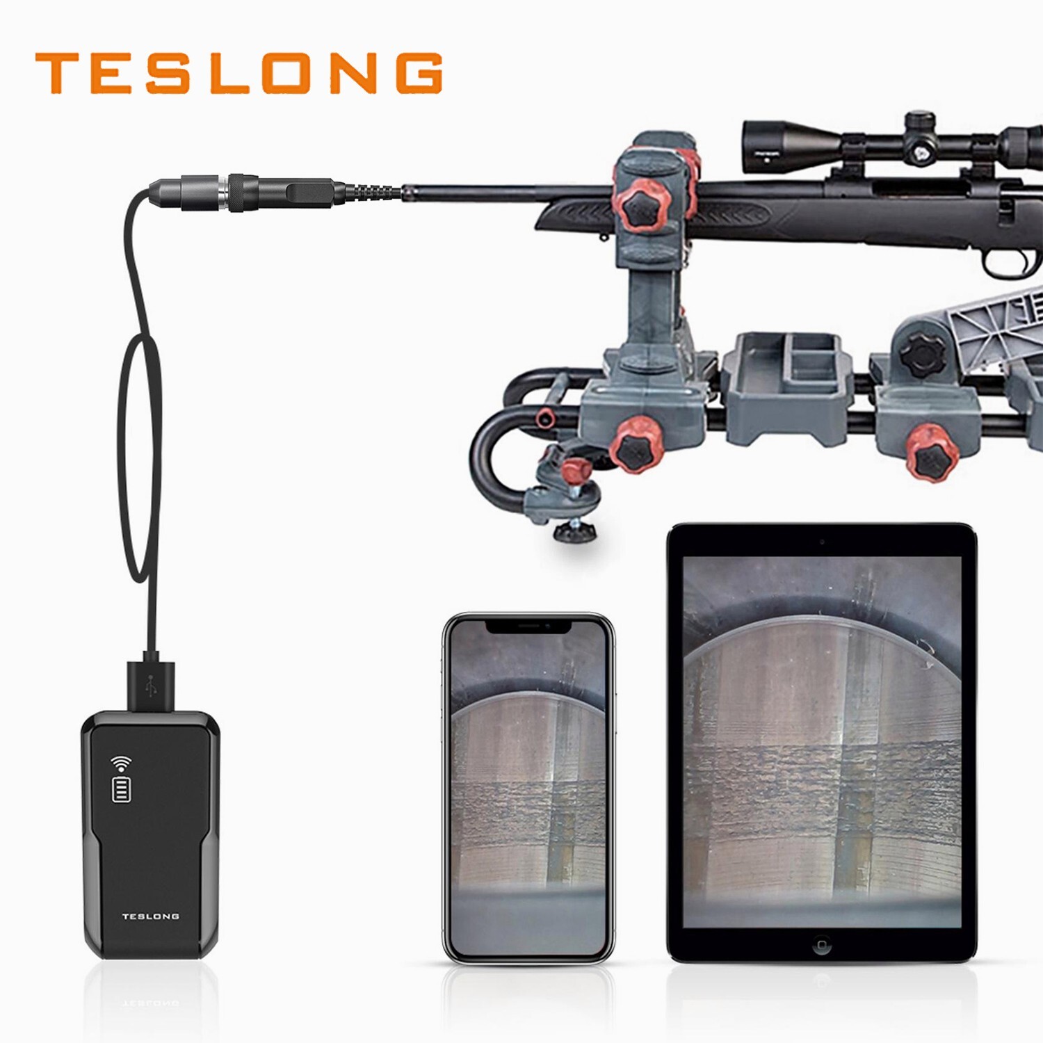 Teslong Rifle Borescope 0.2inch Gun Barrel Borescope Inspection Camera NEW