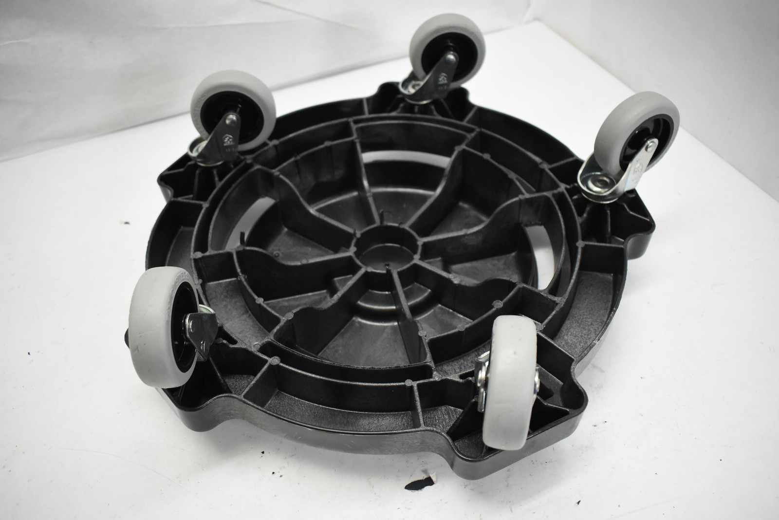 Lavex Janitorial Trash Can Dolly 274TCDOLLY Black Heavy Duty Rolling USA Made