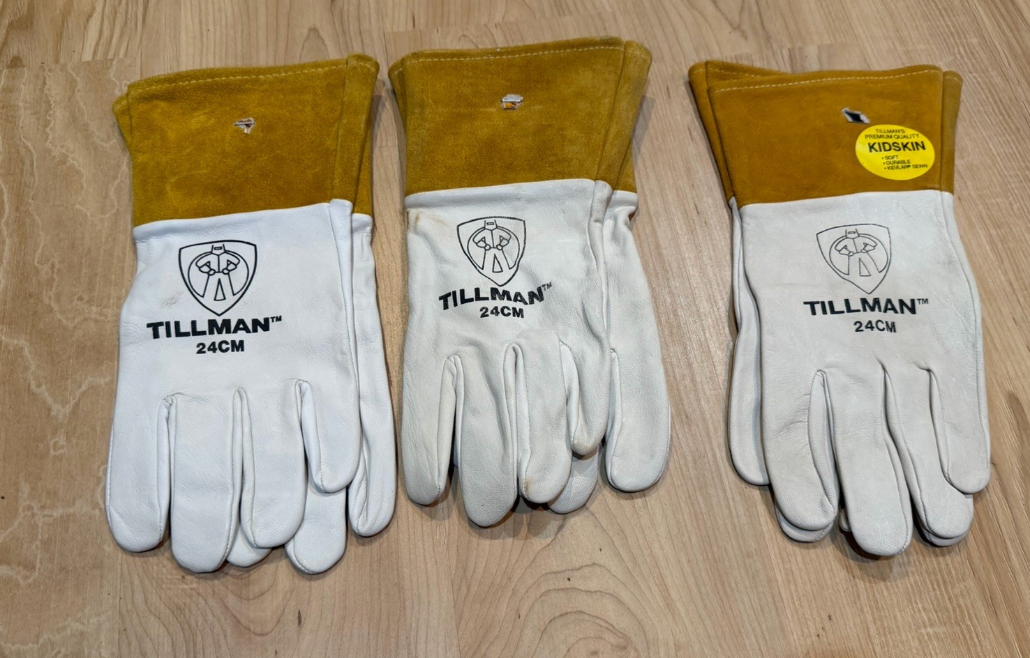 Tillman 24CM Top Grain Kidskin TIG Welders Protective Welding Gloves