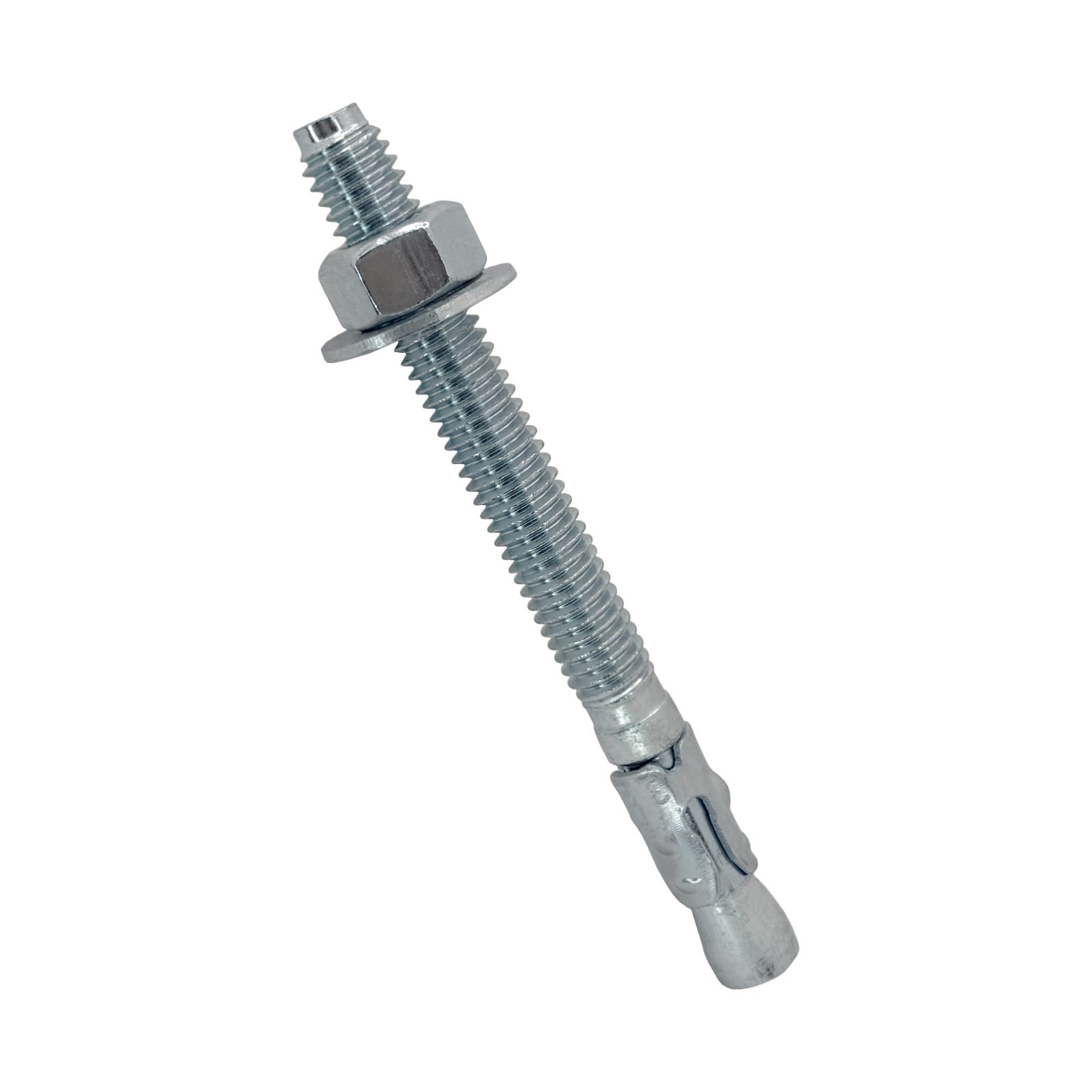 3/8″ x 4″ Wedge Anchor Bolt Fastener for Concrete Cement – Zinc-Plated (50)