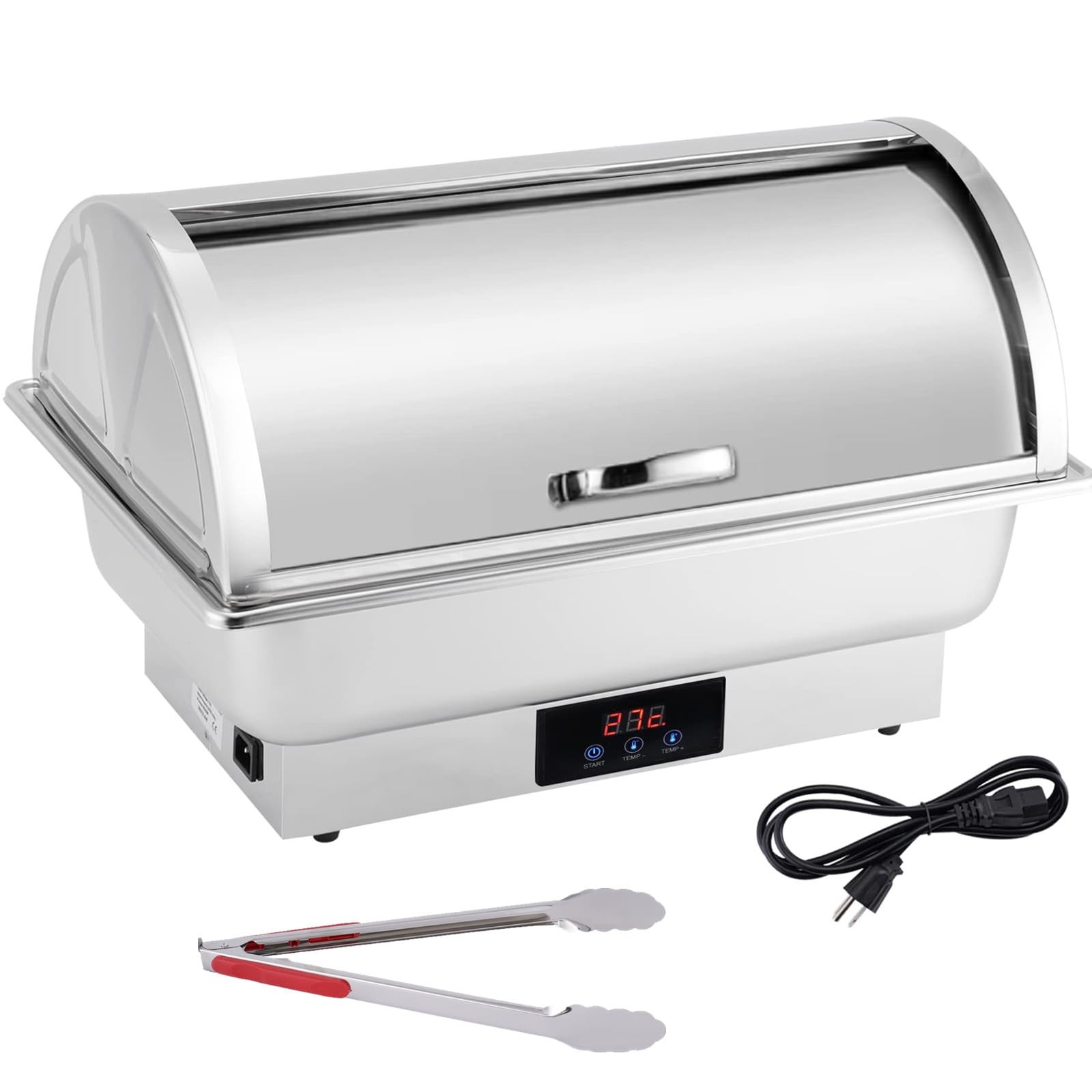 Electric Roll Top Chef Chafing Dish Buffet Set 2 Pans Buffet Servers and Warm…