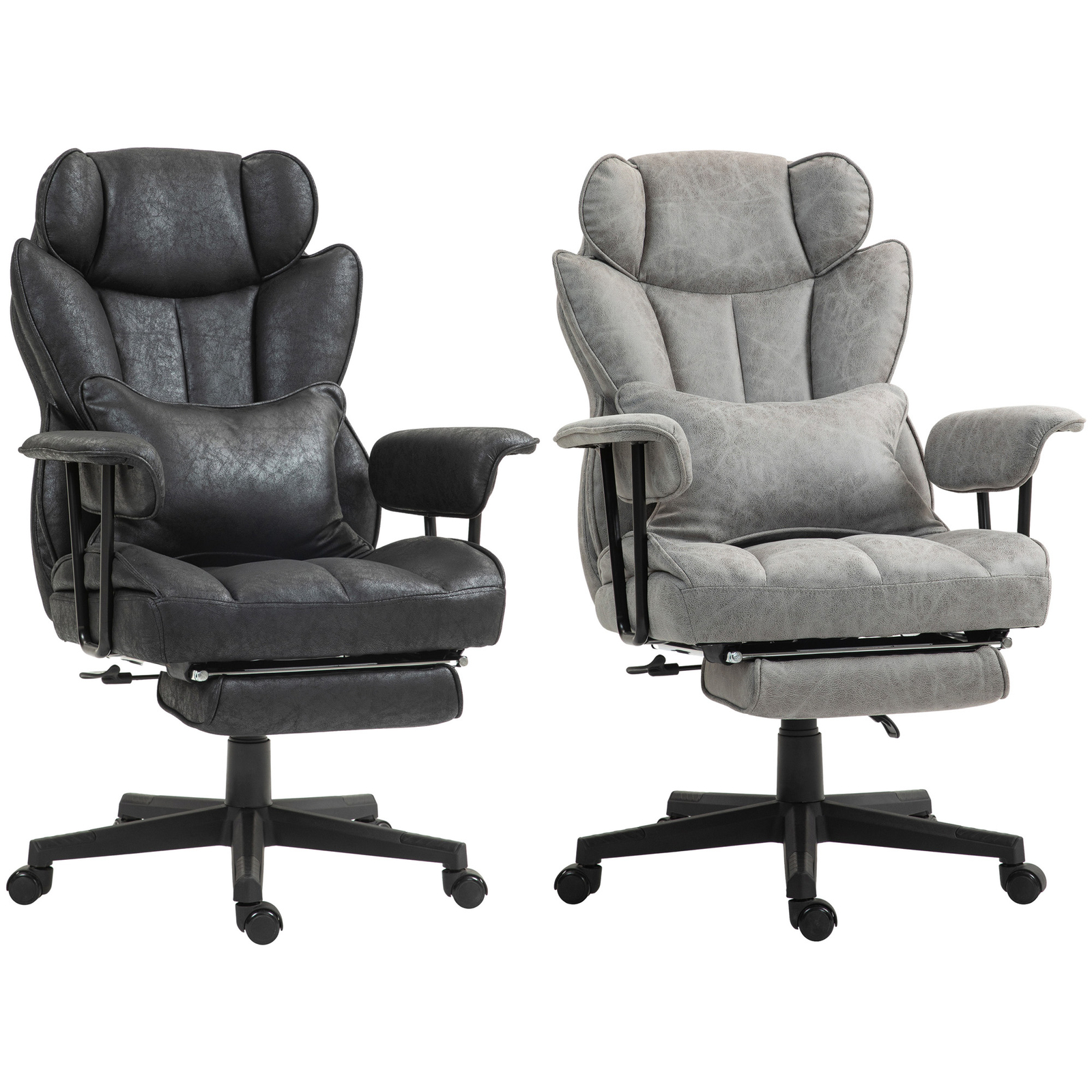 400LBS Big and Tall Office Chair with Foot Rest and Wide Seat