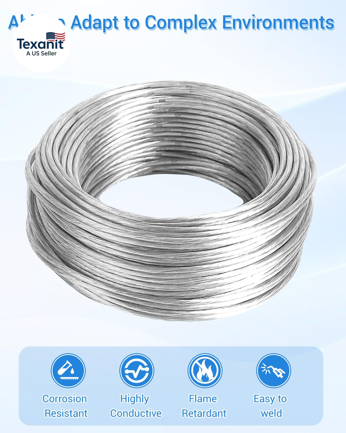 26 Gauge PVC Covered Copper Wire 30FT, UL 2468 26 AWG 2 Conductor Tinned Copper