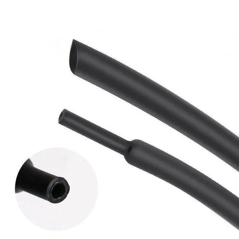 5M/16ft Heat Shrink Tubing Tube Black 1mm 2mm 3mm 4mm 5mm 8mm 10mm 1- 15mm 2:1