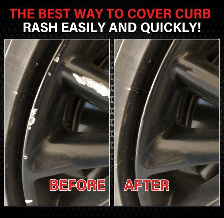 Matte Black Rim Touch Up Paint Wheel Scratch Repair Pen for Car Wheel Rims
