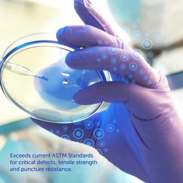 Clean Safety SuperB Blue Nitrile Exam Gloves, Powder Free, 4 Mil, Sizes M-XL