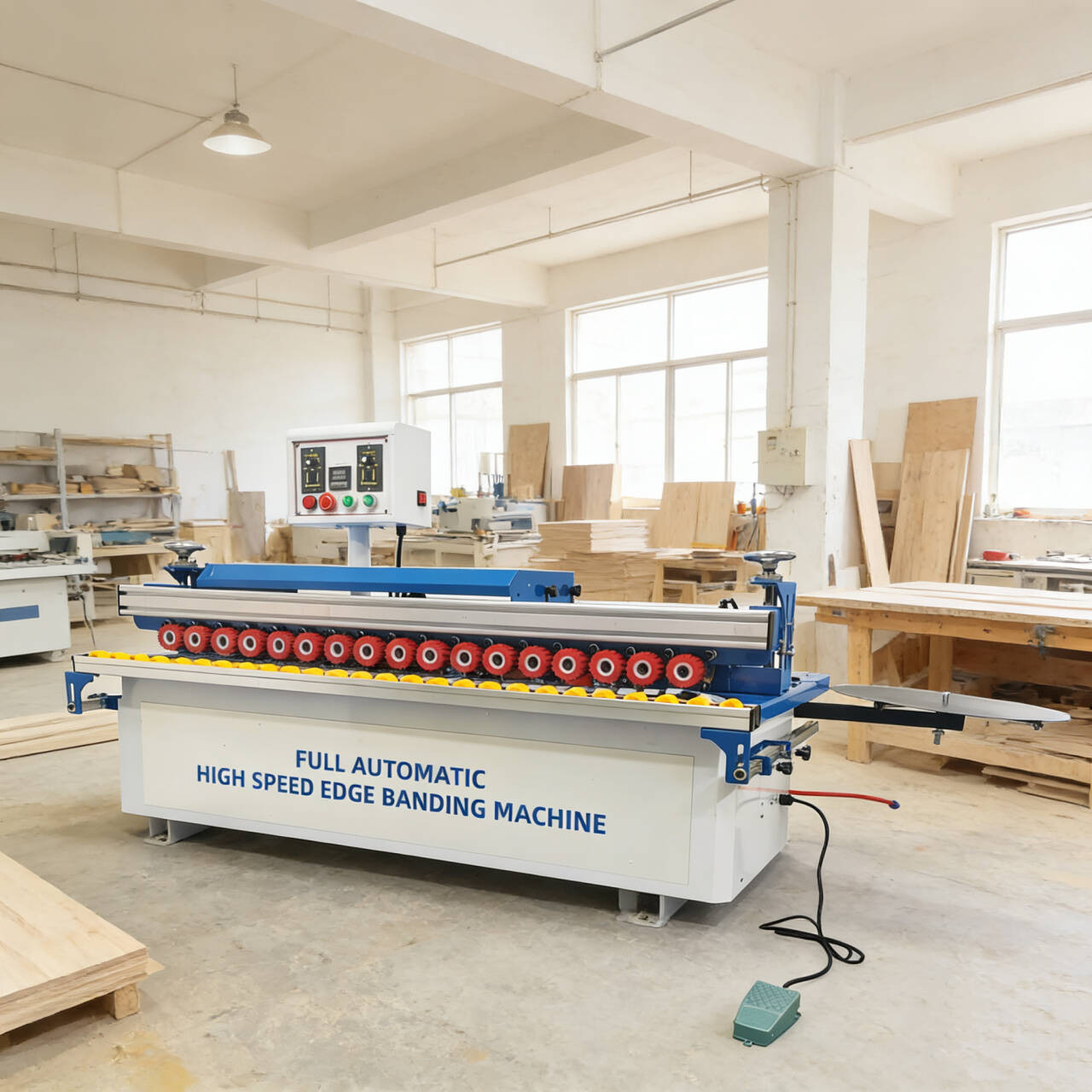 110V Woodworking Edge Bander Edge Banding Machine for Straight and Curved Edges