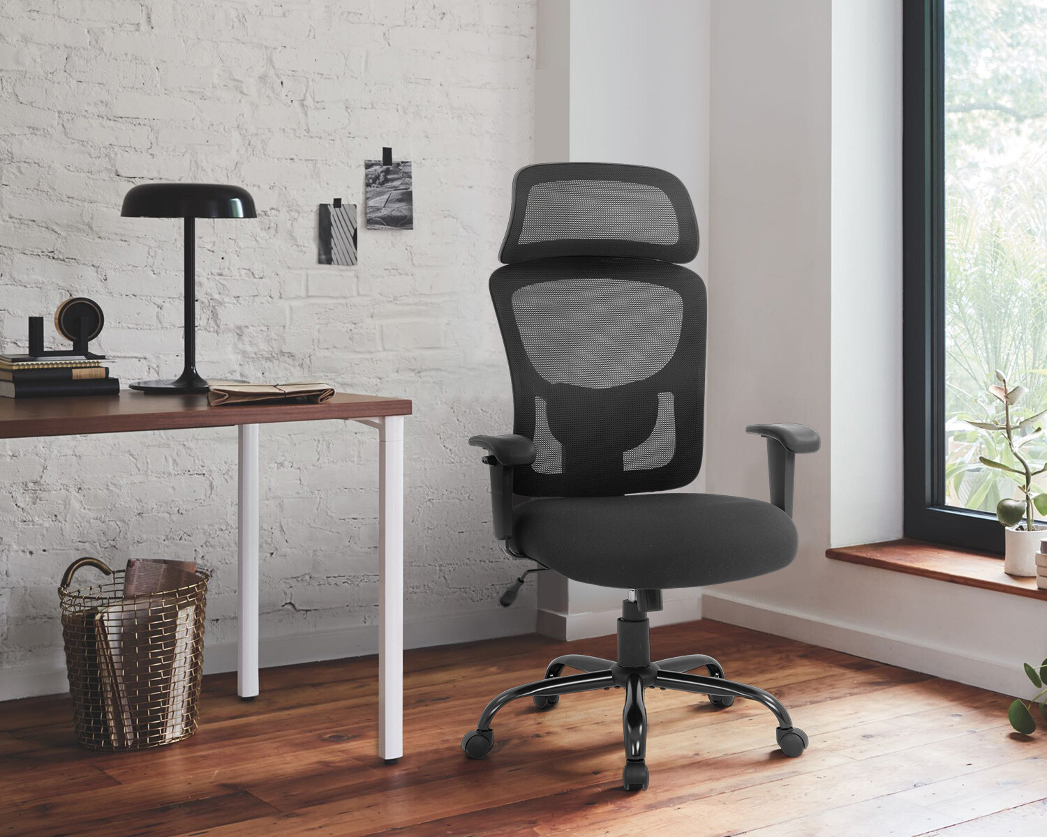 Big and Tall Office Chair 400lbs Wide Seat Executive Desk Chair