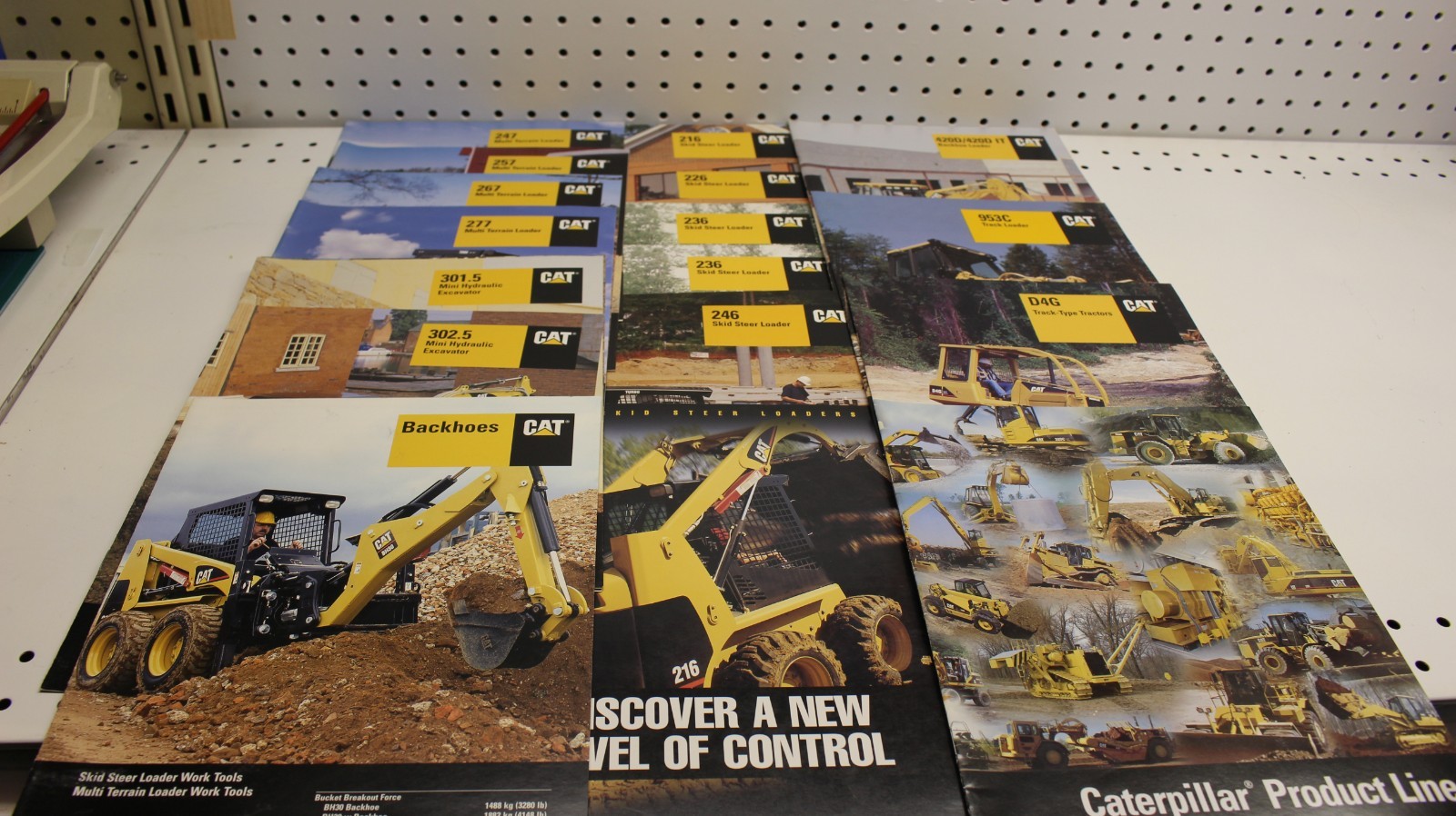 1990s CAT Heavy Equipment BROCHURE LOT compact equipment