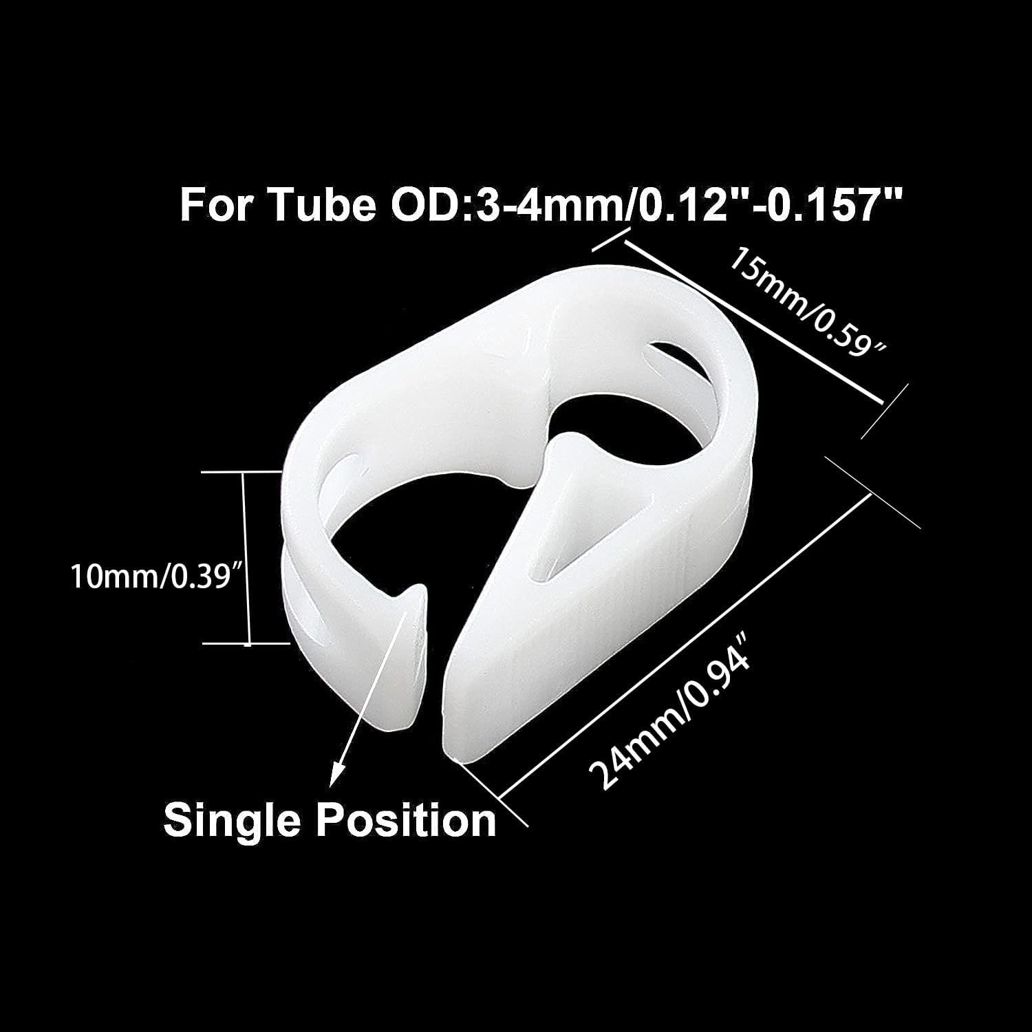 1/8-5/32 Inch Plastic Tubing Clamps Laboratory Pinch Valve Pack 5