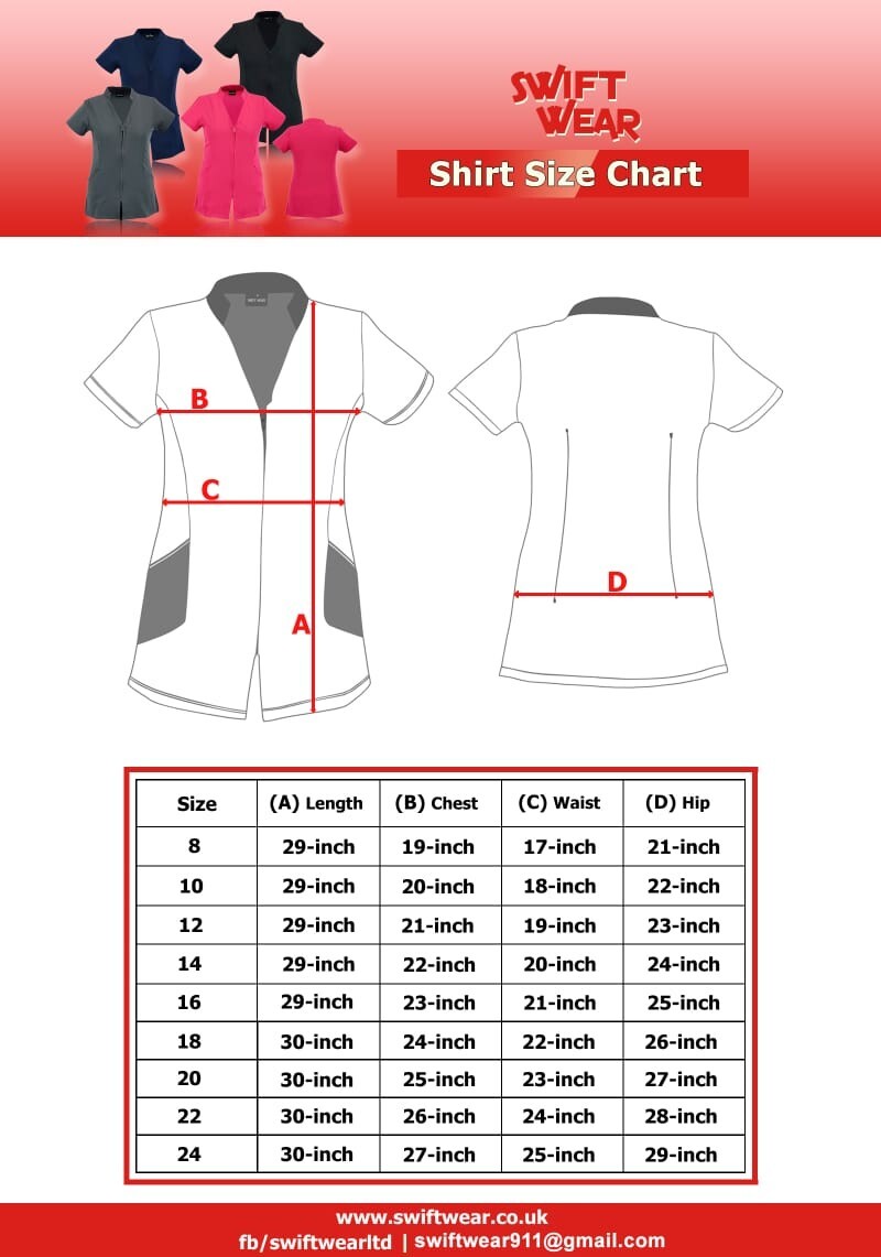 Beauty Tunic Hairdressing Spa Massage Therapist Health Work Nail Salon Uniform