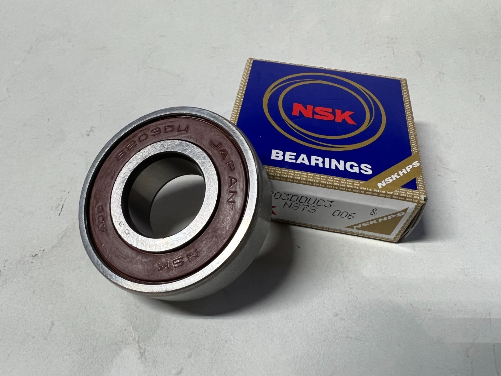 2(Pack) NSK 6203 2RS C3 / DDUC3 RUBBER SHIELDED BALL BEARING 17X40X12MM NEW