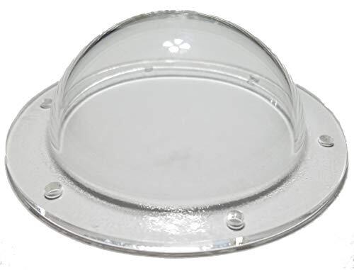 SupremeTech Acrylic Dome/Plastic Hemisphere – Clear – 3″ Diameter, 1/2″ Flange
