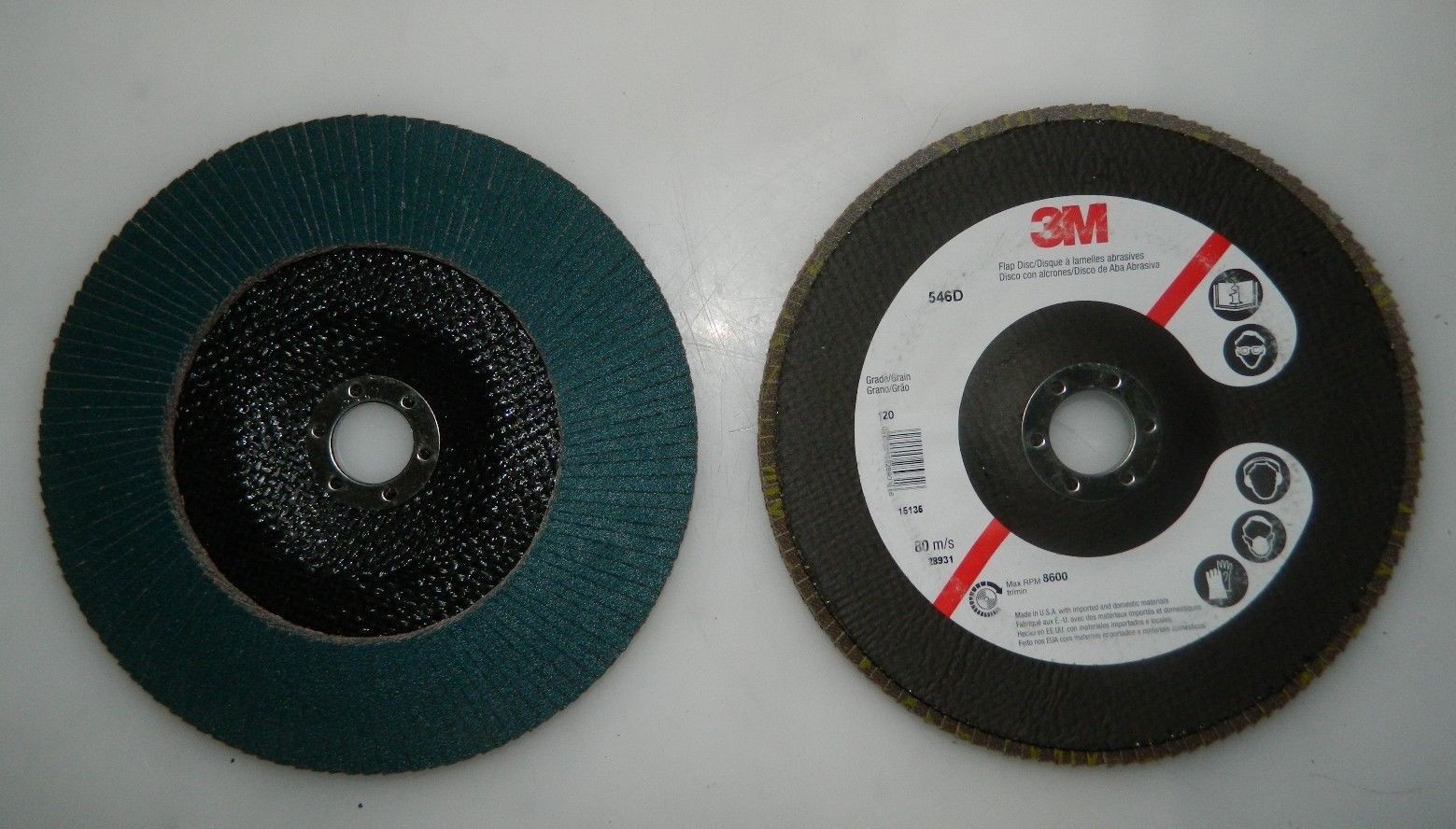 3M Coated Zirconia Alumina Flap Discs 2 Pack 7″ Dia 7/8″ Hole 28931