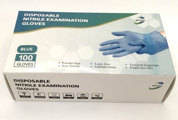 NEW WITCARE Powder Free Latex Free Nitrile Disposable Examination Gloves X-LARGE