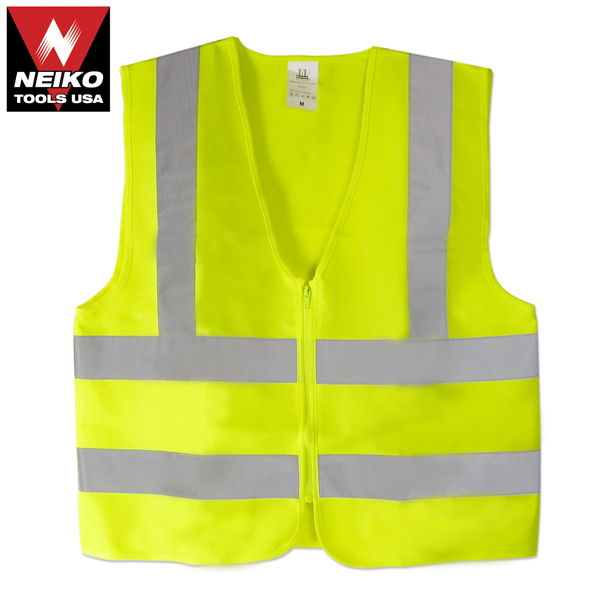 NEIKO High Visibility Neon Green Safety Vest /Meets ANSI/ISEA Standars, Size L