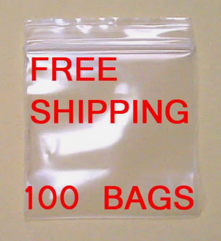 MINI ZIPLOCK BAGGIES 100ct PREMIUM QUALITY DIME BAGS 1.5″ x 1.5″
