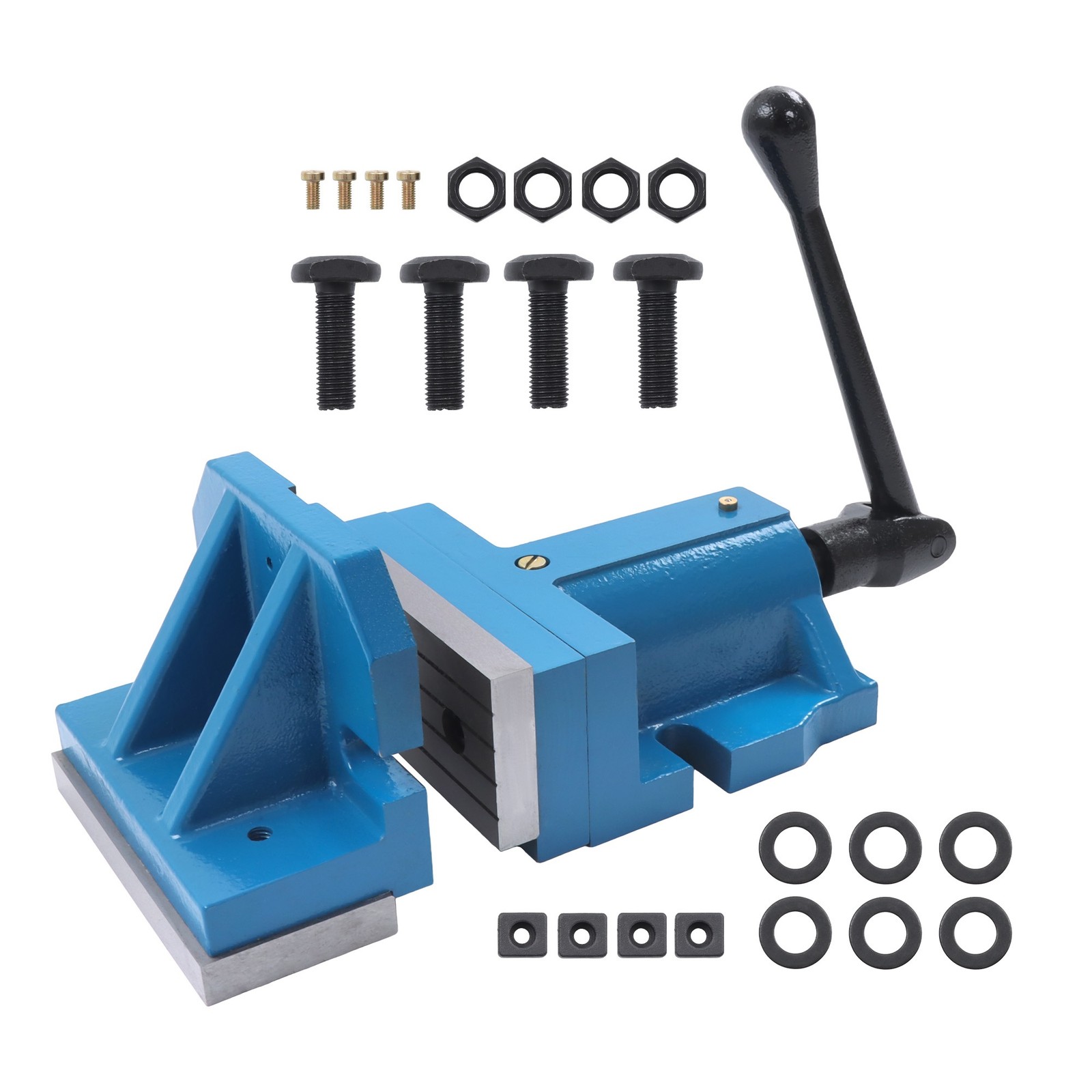 2 Piece 6″ Quick Clamp Milling Machine Vise 6″ Jaw Width 2 1/4″ Jaw Height