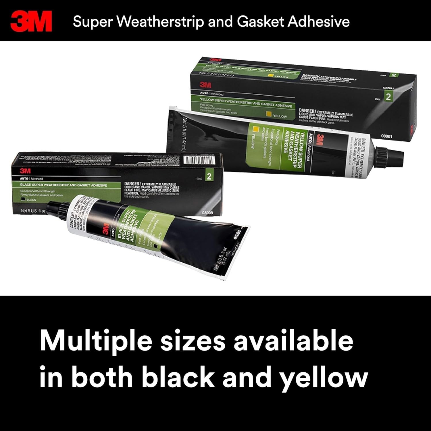 08008 5 fl. oz. Super Weatherstrip and Gasket Adhesive in Black