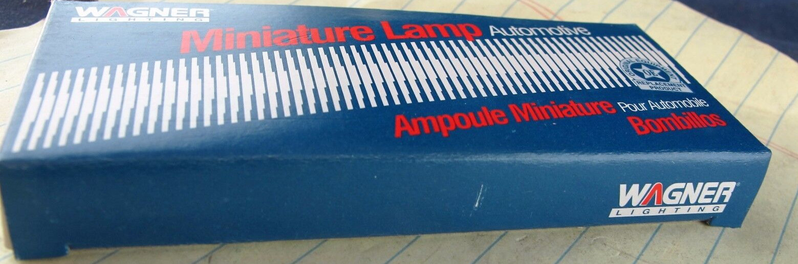 (10) 1445 Wagner Instrument Miniature Bayonet Clear Bulb 12 Volts [B5S3]