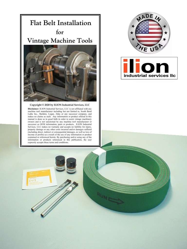 1-1/2″ Width Premium Flat Drive Belt for 13″ & 14.5″ South Bend Lathe + Others
