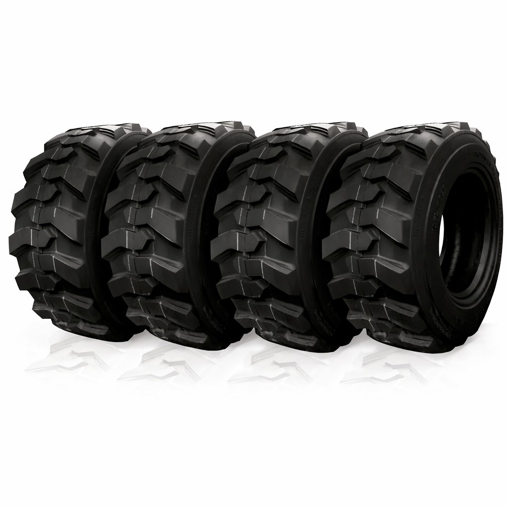 4 10-16.5 14PR Skid Steer Tires fits BOBCAT HAFLINGER TRAC-KING Heavy Duty 10165