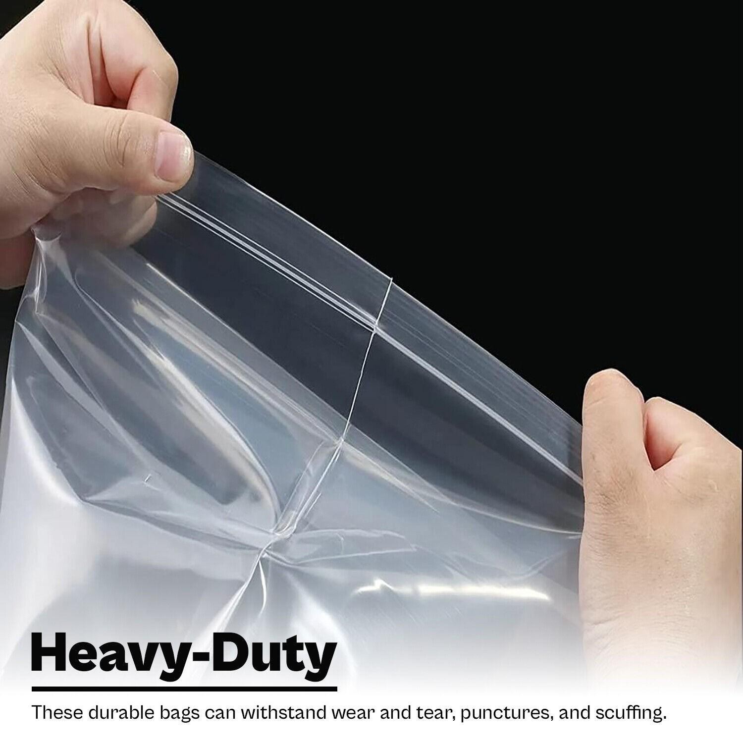 1000 Clear 2 Mil Reclosable Plastic Poly Bags Top Seal 4″ x 4″ with White Block