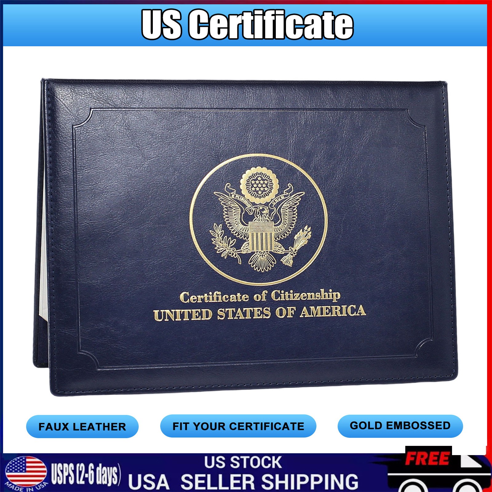 US Citizenship Certificate Holder|US Citizenship Gifts|Naturalization Certificat