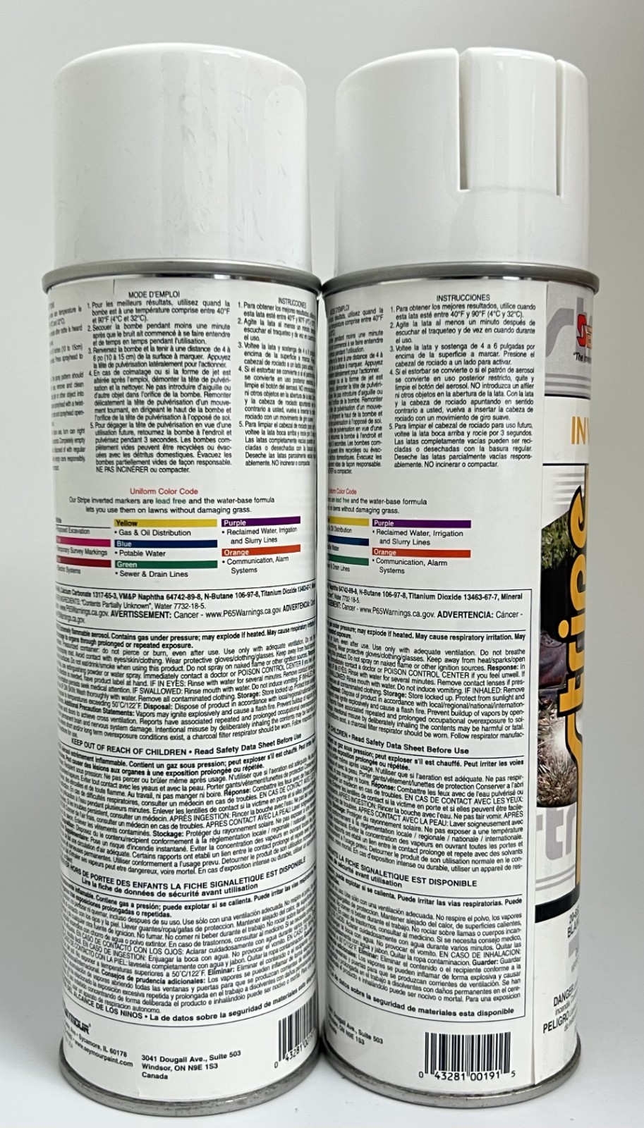 2 PACK – Seymour – 20-652 – Inverted White Marking Paint, 17 Oz