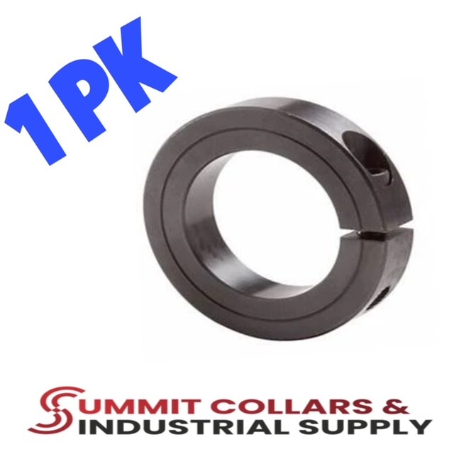 3″ Inch ID (1 PC) Single Split Shaft Collar – Black Oxide Finish