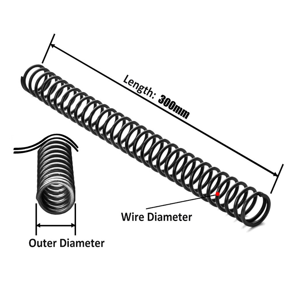 Compression Spring 0.3mm-3.5mm Wire Diameter 300mm Length Small Springs Steel