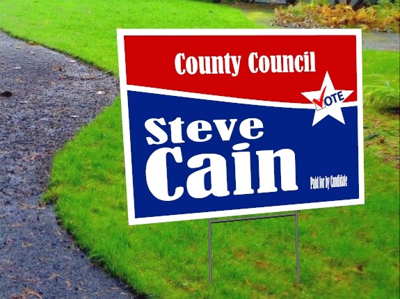 10 Pack – Custom Yard Signs-18×24-Full Color Design-Double Sided-Stakes Optional