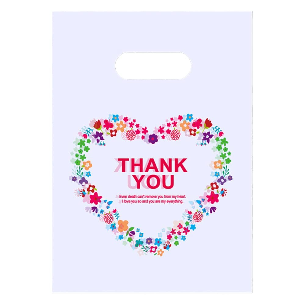 Joyhey 100 Count 5.8″ x 7.8″ Small Plastic Merchandise Bags, Shopping Retail …