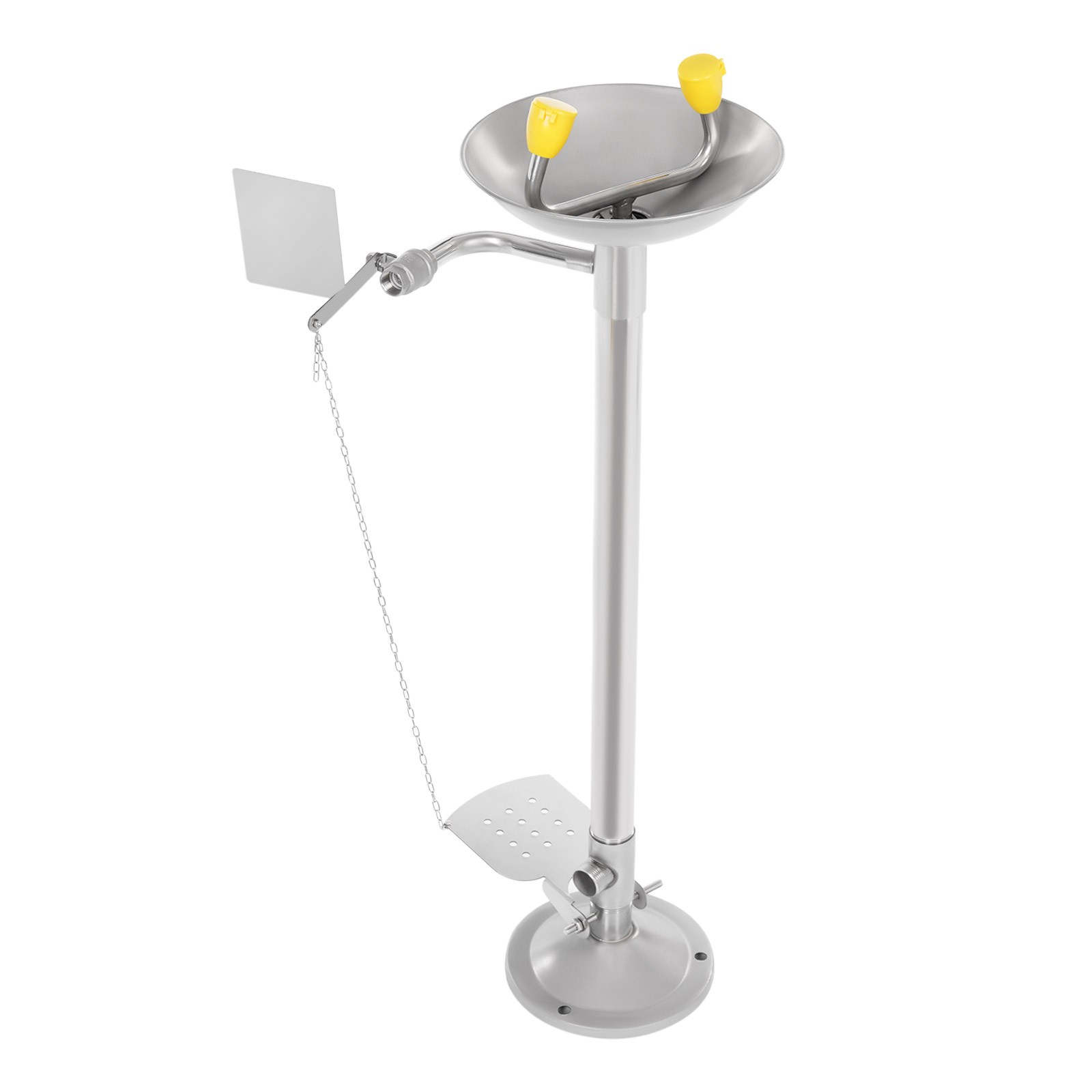 Eye Wash Station 304 Stainless Steel Emergency Eyewash Station Floor Standing