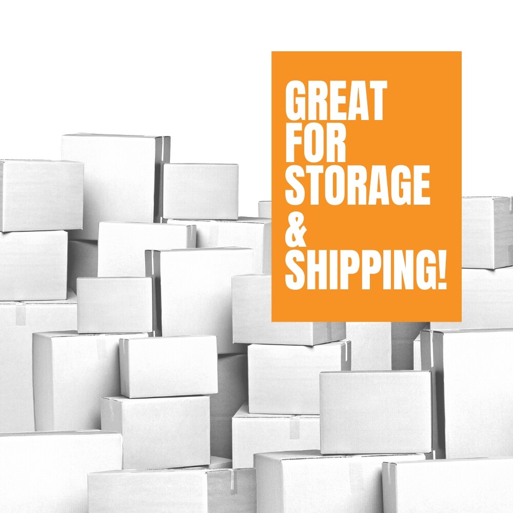White Corrugated Boxes Shipping 4 – 24″ Many Sizes Available