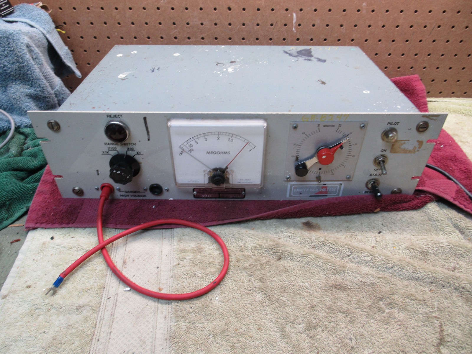 Vintage Slaughter Company 205BC High Voltage Test Megohms Industrial Timer Co.