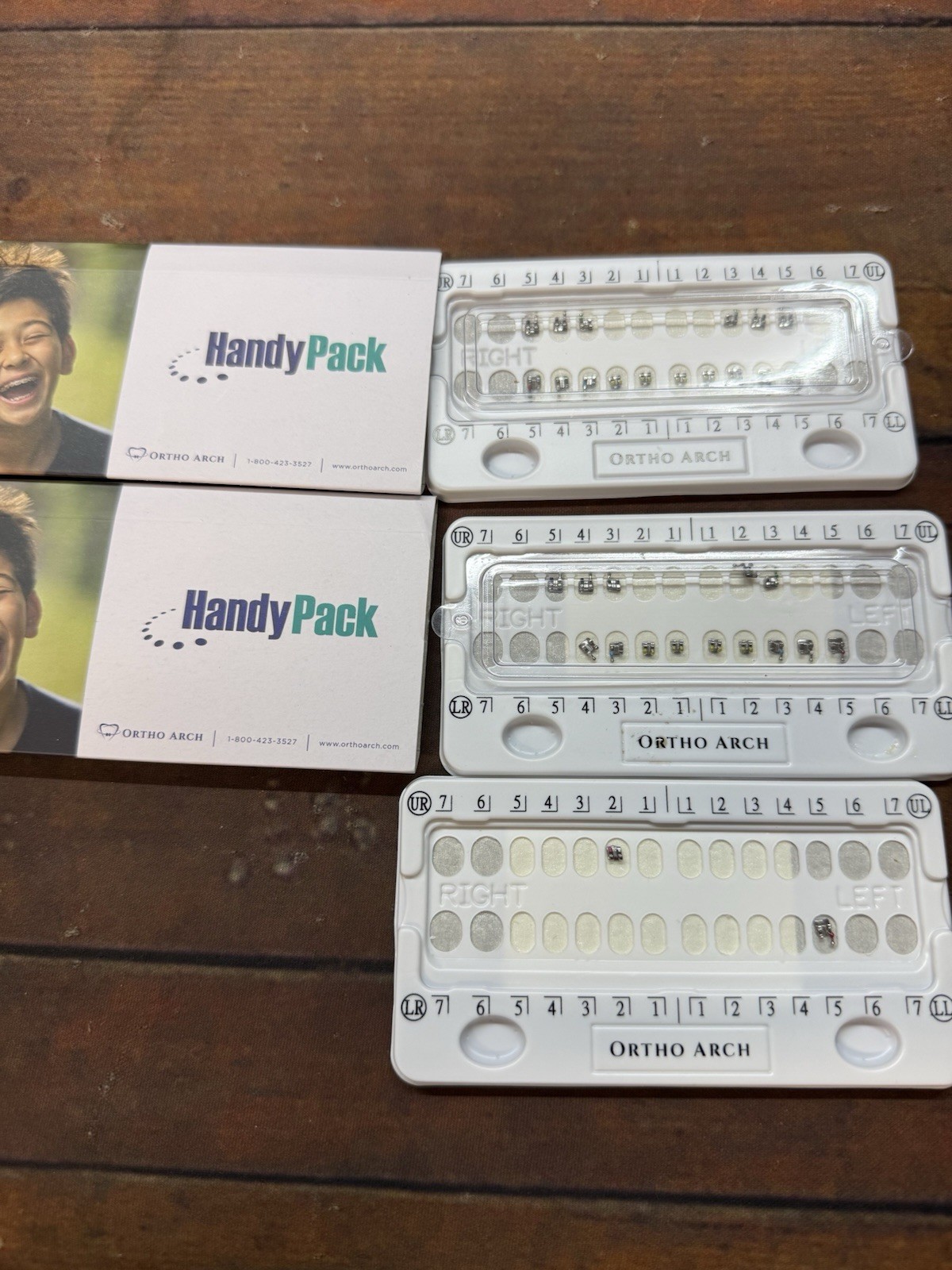 Ortho Arch LN2-902 Horizon Mini Roth .022 Brackets Partial Lot 3 Trays