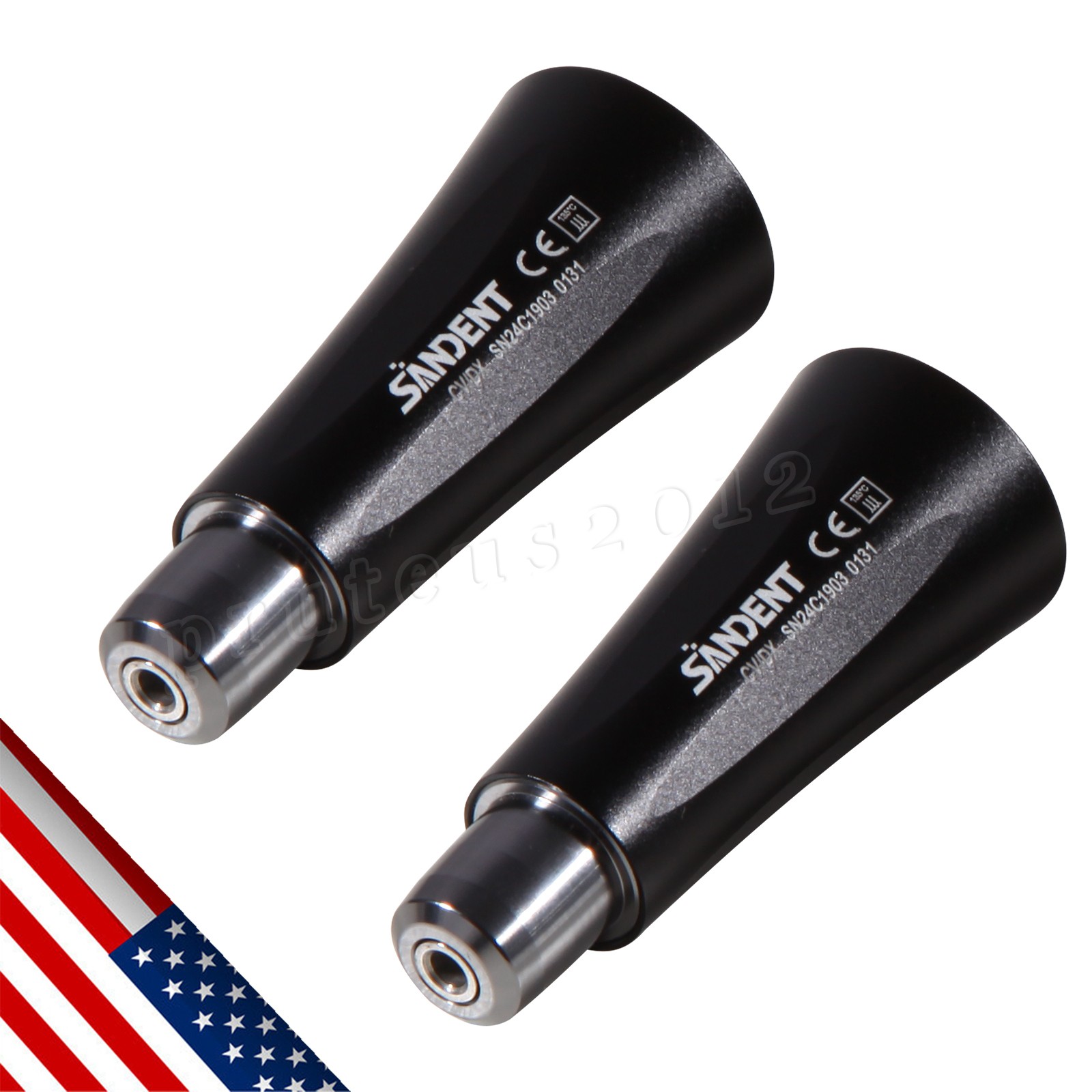 1-10 Dental Hygiene Prophy Handpiece 4:1 Nose Cone 360° Swivel sandent Black