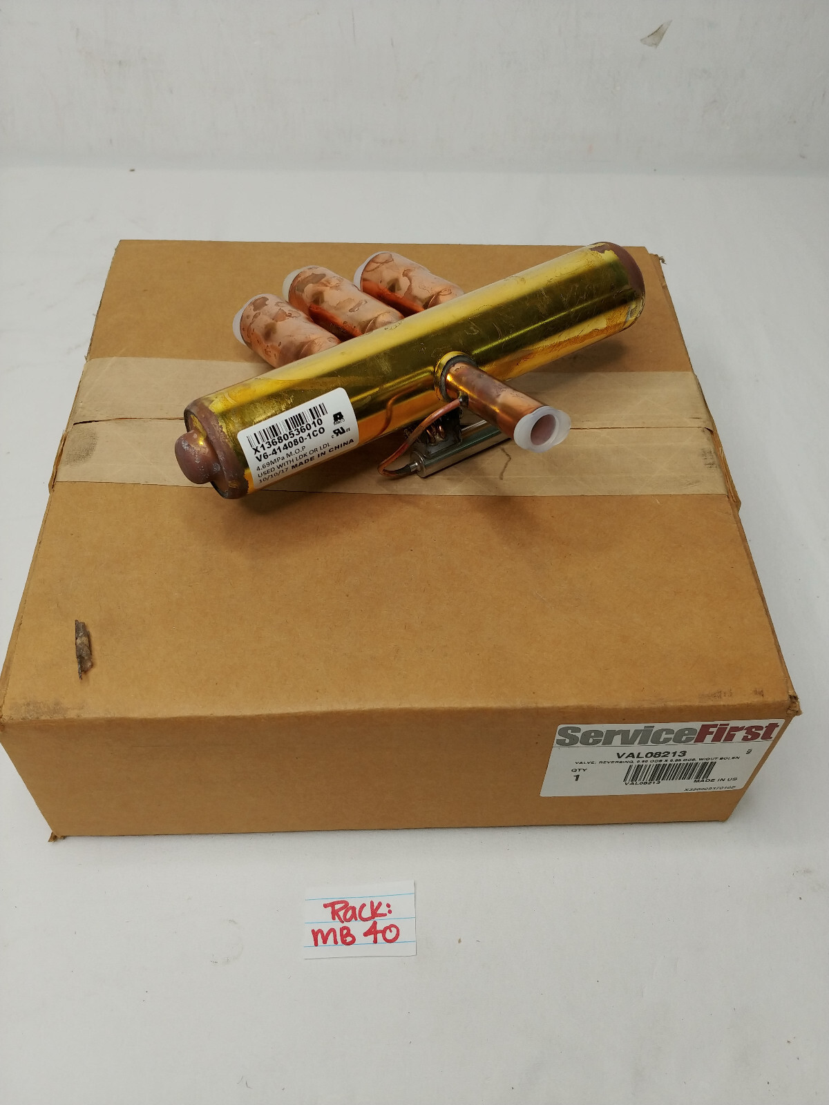 Trane VAL08213 Reversing Valve Service First New-Old Stock