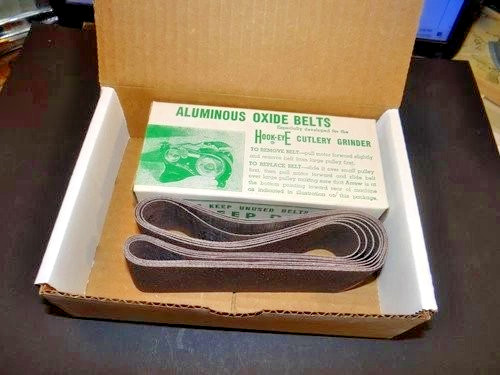 8 Hookeye 80 Grit 24 inch Hook-Eye Cutlery Grinder Sharpener Belts