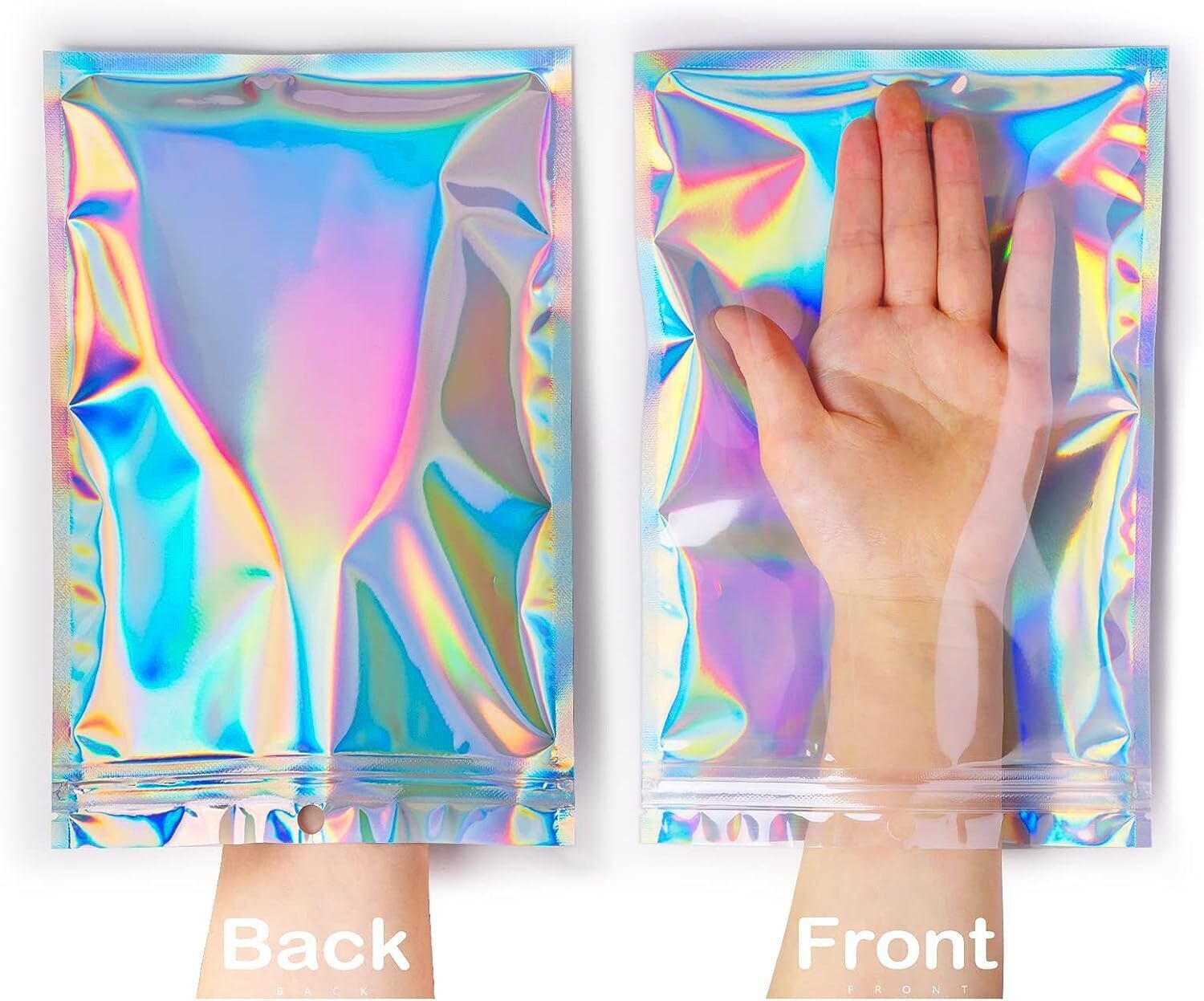Resealable Smell Proof Bags Clear Ziplock Food Storage Bag Foil Mylar Pouch