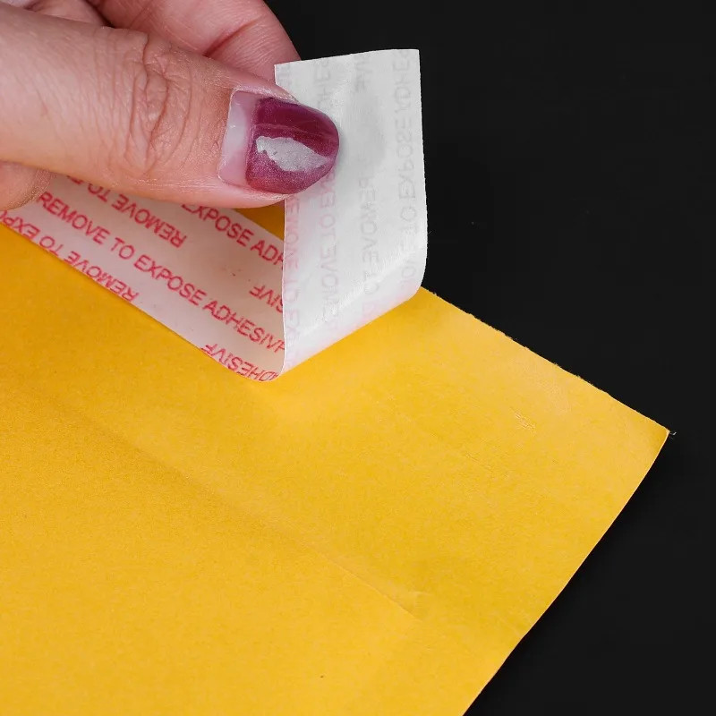 Kraft Paper Bubble Envelopes Bags Self Seal Adhesive Padded Bubble Mailers Shock