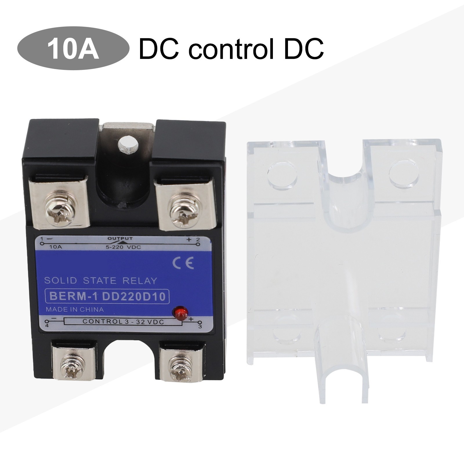 Long Service Life Single Phase Solid State Relay 10A~120A 3 32VDC 5 200VDC