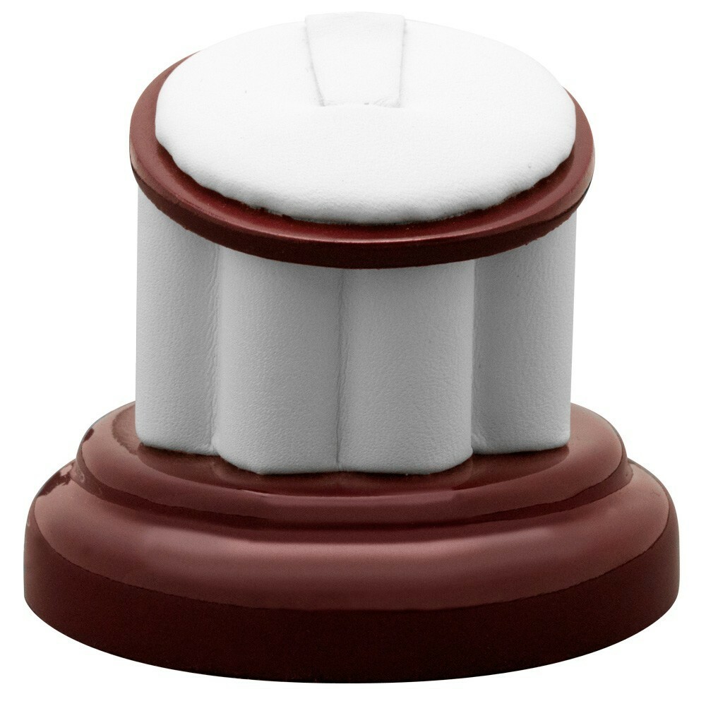 Red Rosewood Jewelry Ring Display Stand, 2″ Tall