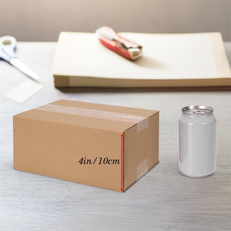 10/25 Pack Small Shipping Boxes 8x6x4 Inches for Shipping, Packaging, Business