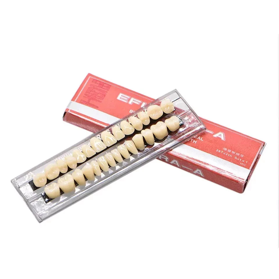 28Pcs/Set Laboratory Dental Temporary Acrylic Resin Denture Full Set False Teeth