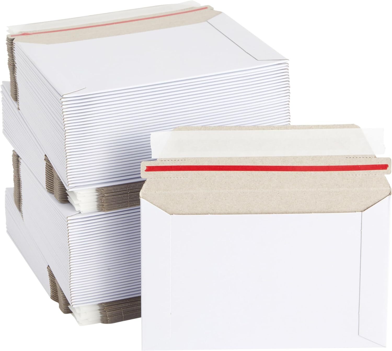 6.5 x 4.5 RIGID PHOTO SHIPPING FLATS CARDBOARD ENVELOPE MAILERS PHOTOS, POSTCARD