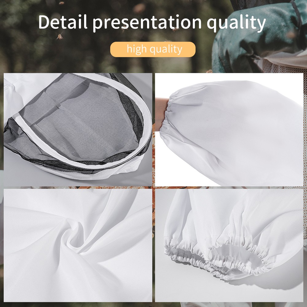 Beekeeping Suit XL Full Body Coverall Beekeeper Outfit Jacket With Veil Unisex