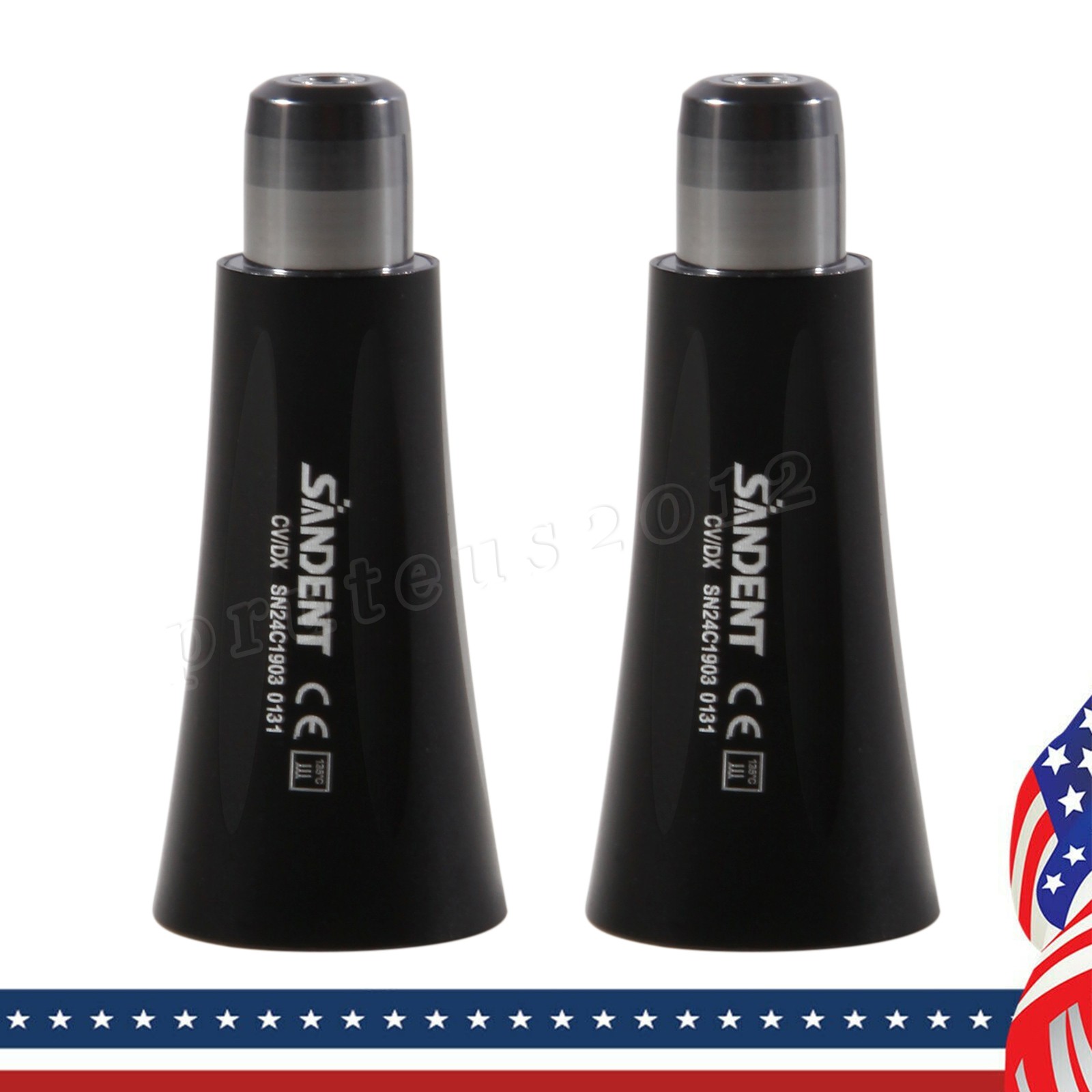1-10 Dental Hygiene Prophy Handpiece 4:1 Nose Cone 360° Swivel sandent Black