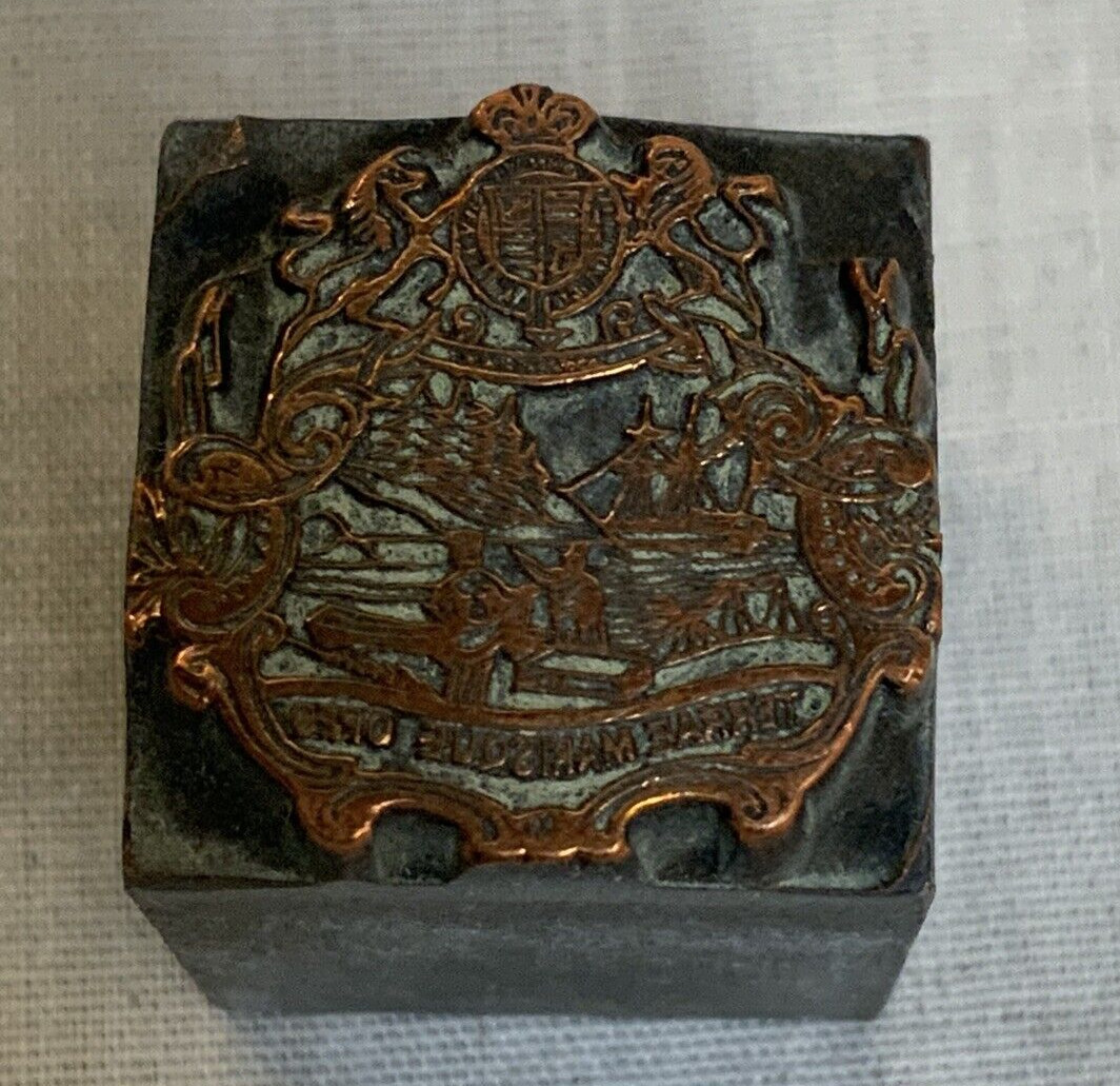 Vintage Letter Press Print Block